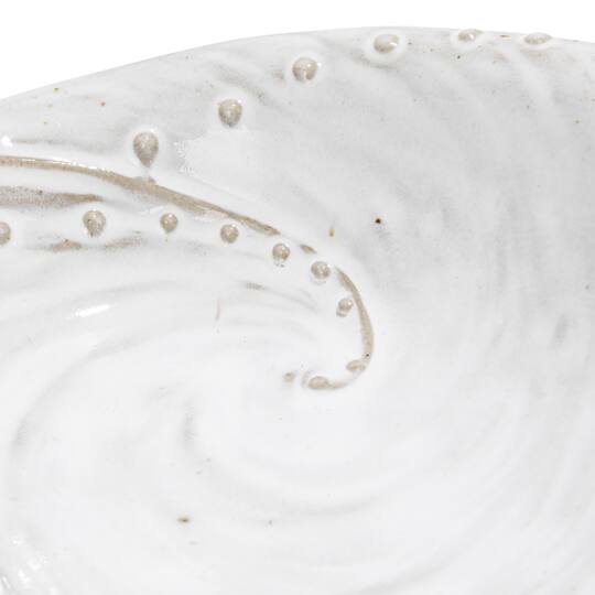 Hello Honey® 6.25" White Abalone Shell Stoneware Plates, 6ct.